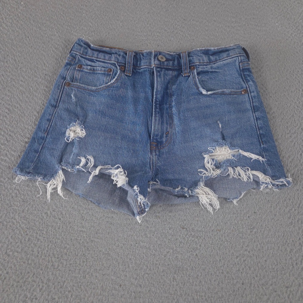 Abercrombie & Fitch Shorts Womens 26 The Mom Short Distressed Denim Cut Offs